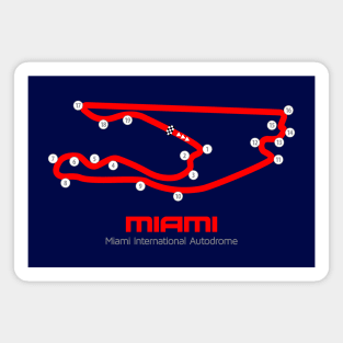 Miami Track Graphic Magnet